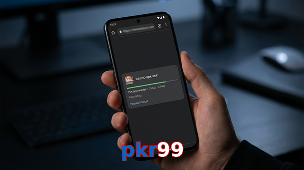 Main screen of Pkr99 apk page for PK players