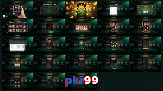 Main screen of Pkr99 bet page for PK players