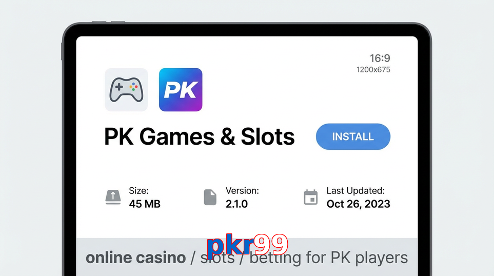 Game list for Pkr99 gameapk section